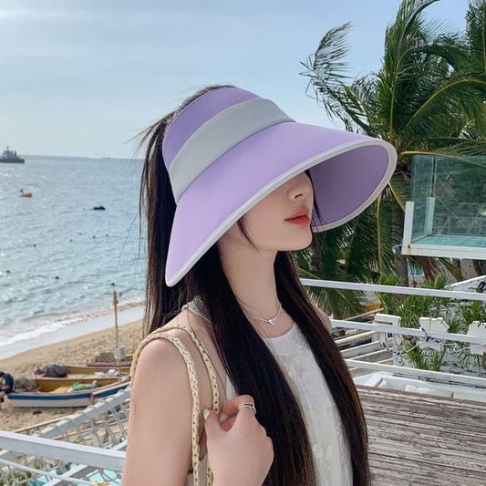 Wide Two Visor Brim Tone Sun