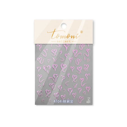 Heart Nail Art Stickers