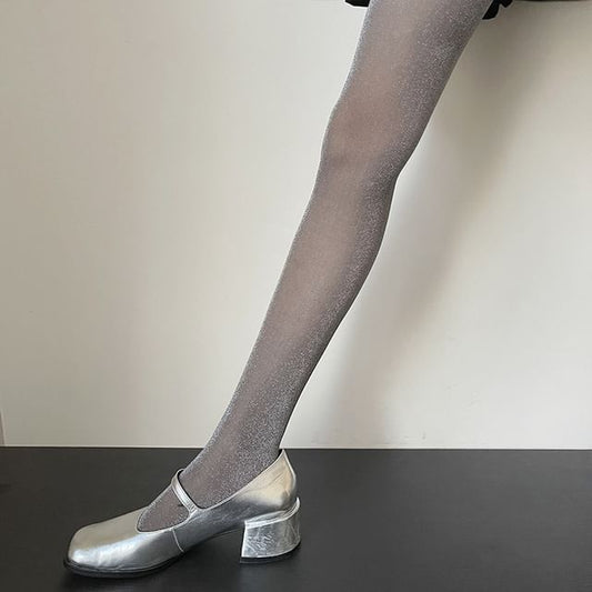 Plain Glitter Tights