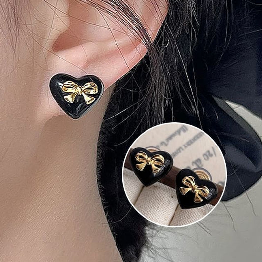 Bow Cuff Alloy Heart Ear
