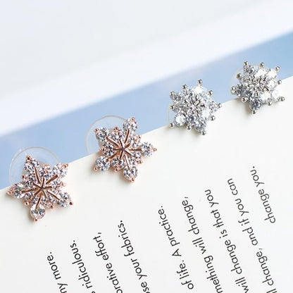 (Various Rhinestone Designs) Earring Alloy Stud Floral