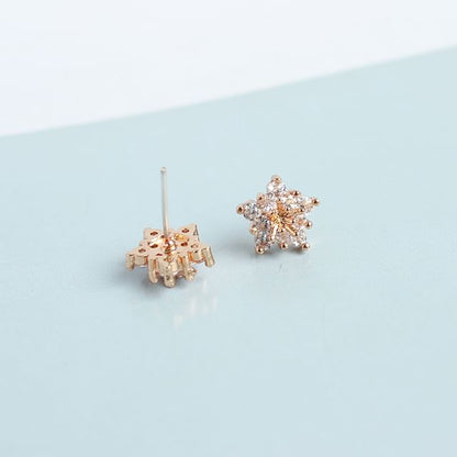 (Various Rhinestone Designs) Earring Alloy Stud Floral