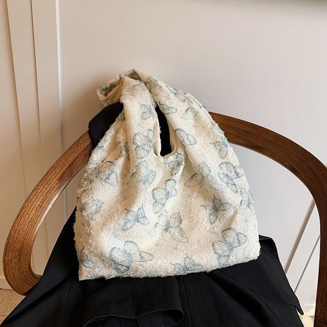 Butterfly Print Shopper Bag