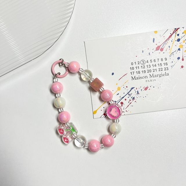 Phone (Various Acrylic Bead Designs) Strap