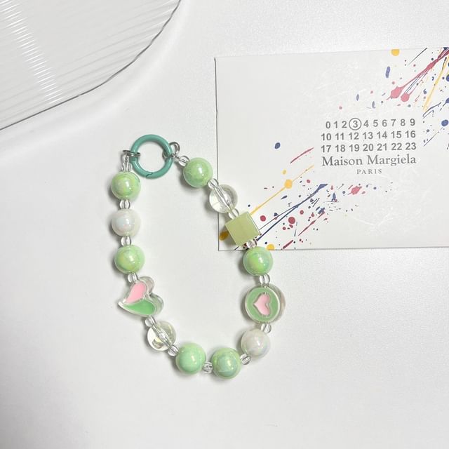 Phone (Various Acrylic Bead Designs) Strap