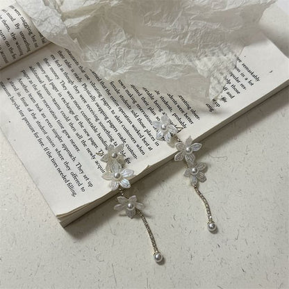 Dangle Floral / Stud Earring Alloy