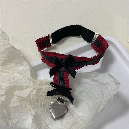Ribbon Garter Heart Fabric