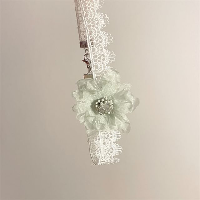 Floral Choker Fabric Lace
