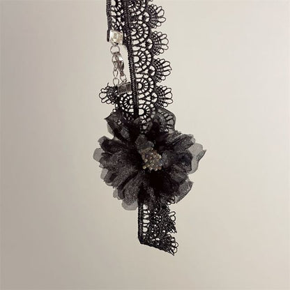 Floral Choker Fabric Lace