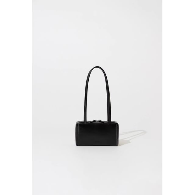Leather Bag Faux Shoulder Plain