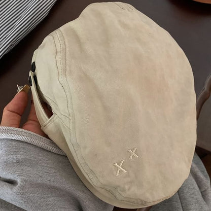 Casquette plate en coton rose