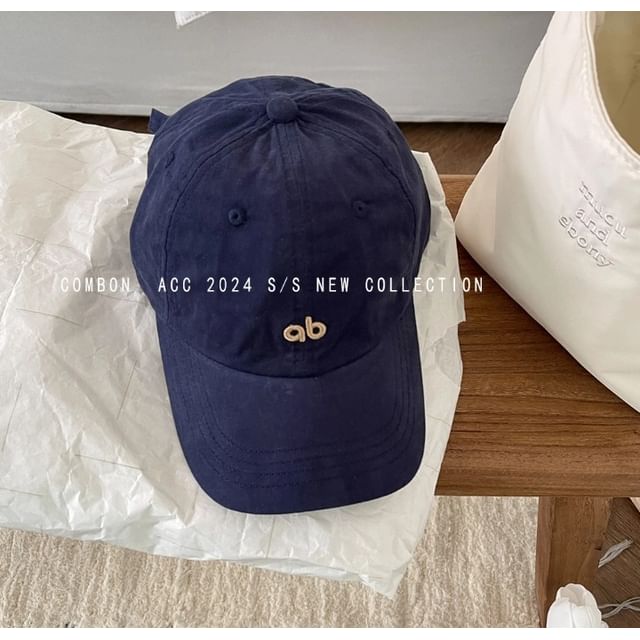 Casquette en coton sergé avec logo brodé