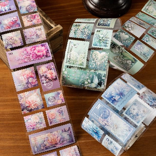 Floral Stamp Print Masking Tape (Various Designs)