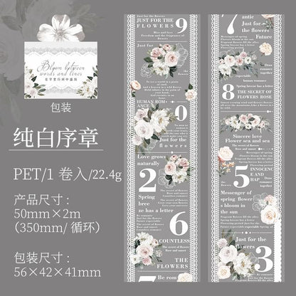 Lettering Floral Masking Tape