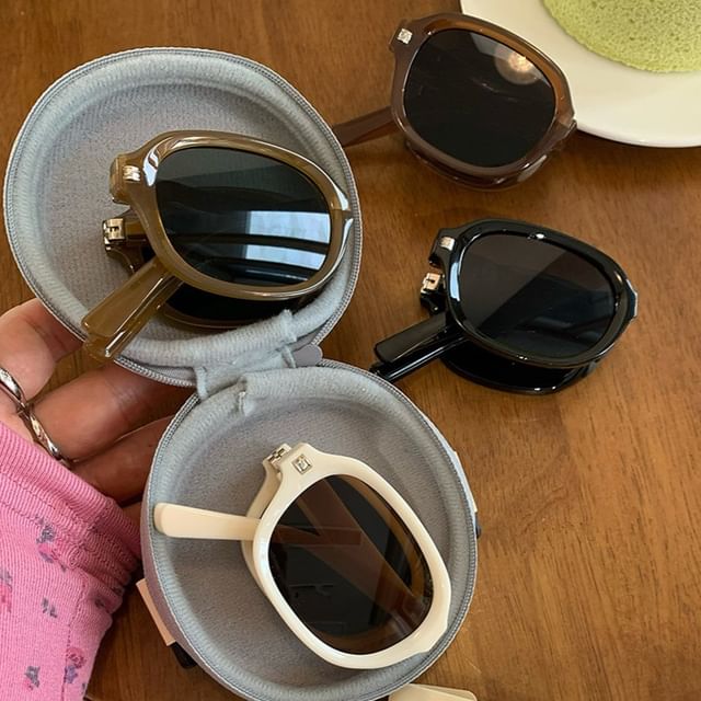 Sunglasses Oval Foldable