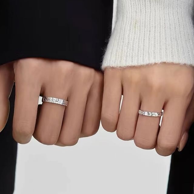 Couple Matching Sterling Silver Ring