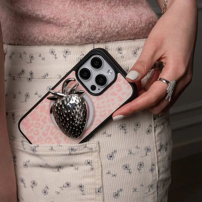 Strawberry Stand Phone Case - iPhone 15 Pro Max / 15 Pro / 15 Plus / 15 / 14 Pro Max / 14 Pro / 14 Plus / 14 / 13 Pro Max / 13 Pro / 13 /12 Pro Max / 12 Pro / 12