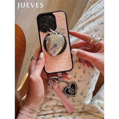 Strawberry Stand Phone Case - iPhone 15 Pro Max / 15 Pro / 15 Plus / 15 / 14 Pro Max / 14 Pro / 14 Plus / 14 / 13 Pro Max / 13 Pro / 13 /12 Pro Max / 12 Pro / 12