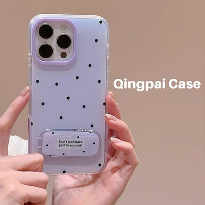 Coque de téléphone à pois - iPhone 15 Pro Max / 15 Pro / 15 / 14 Pro Max / 14 Pro / 14 / 13 Pro Max / 13 Pro / 13 / 12 Pro Max / 12 Pro / 12