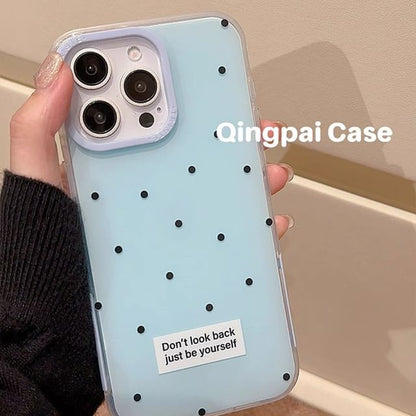 Coque de téléphone à pois - iPhone 15 Pro Max / 15 Pro / 15 / 14 Pro Max / 14 Pro / 14 / 13 Pro Max / 13 Pro / 13 / 12 Pro Max / 12 Pro / 12