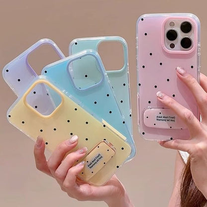 Coque de téléphone à pois - iPhone 15 Pro Max / 15 Pro / 15 / 14 Pro Max / 14 Pro / 14 / 13 Pro Max / 13 Pro / 13 / 12 Pro Max / 12 Pro / 12