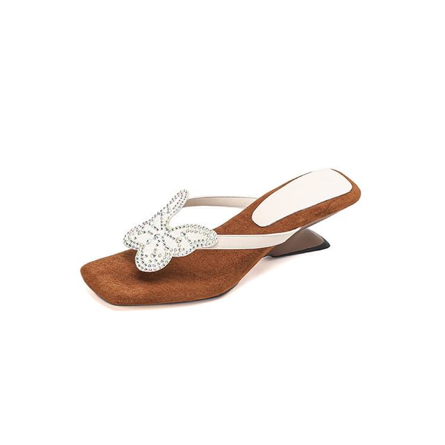 Thong Sandals Wedge Butterfly