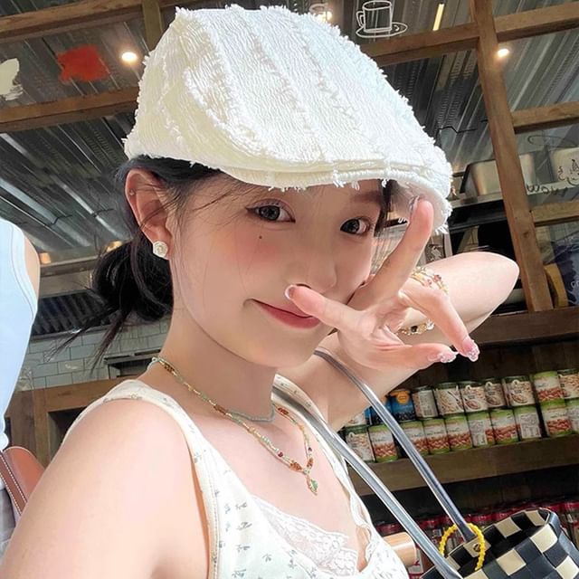 Cap Textured Newsboy