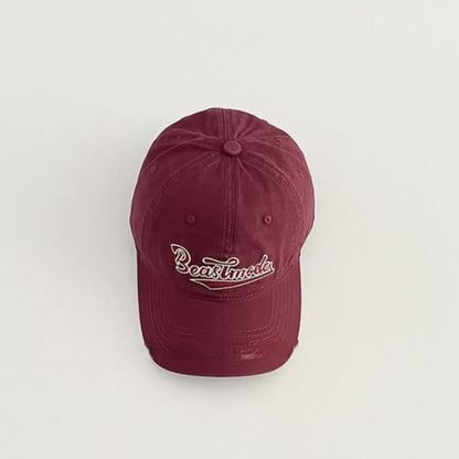 Embroidered Lettering Baseball Cap