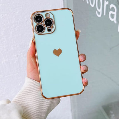 Heart Contrast Lettering Phone Case For iPhone 11, 11 Pro, 11 Pro Max, 12/12 Pro, 12 Pro Max, 13, 13 Pro, 13 Pro Max, 14, 14 Plus, 14 Pro, 14 Pro Max, 15, 15 Pro, 15 Pro Max