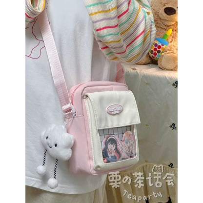 Logo PVC Panel Crossbody Bag / Bag Charm / Set