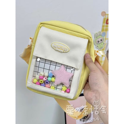 Logo PVC Panel Crossbody Bag / Bag Charm / Set