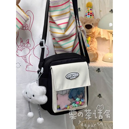 Logo PVC Panel Crossbody Bag / Bag Charm / Set