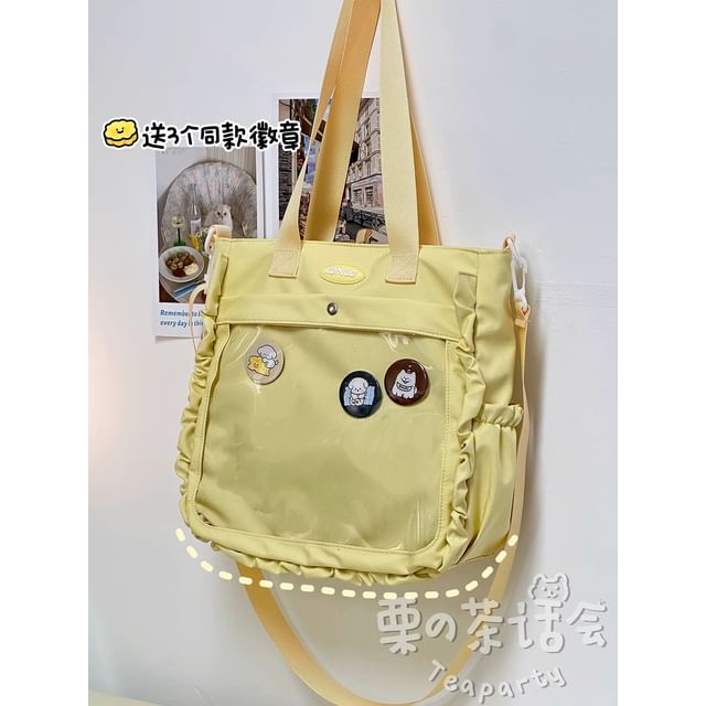 Logo PVC Panel Tote Bag / Bag Charm / Set