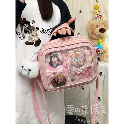 PVC Panel Crossbody Bag / Bag Charm / Set