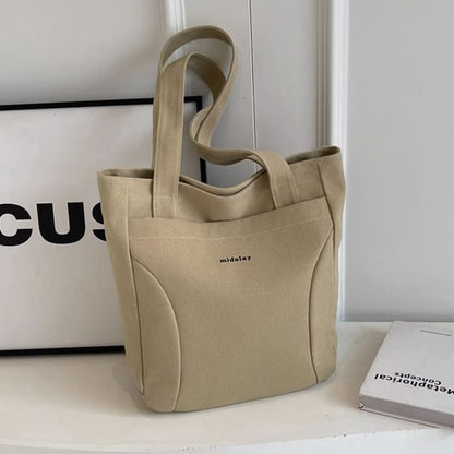 Canvas Tote Lettering Bag