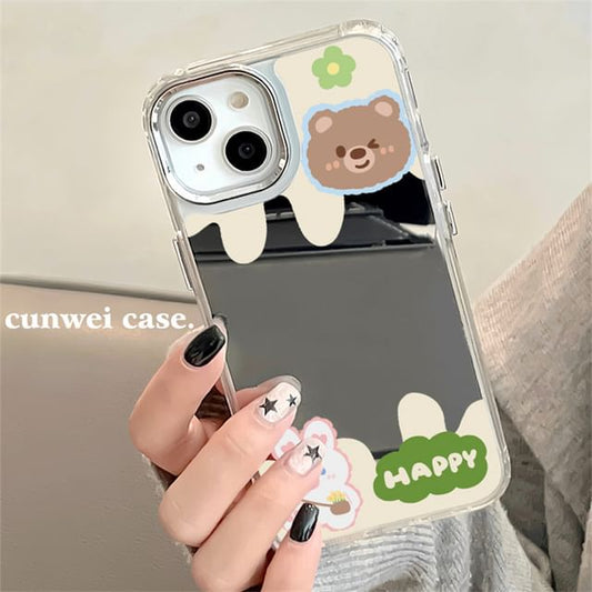 Animal Mirrored Phone Case - iPhone 15 Pro Max / 15 Pro / 15 Plus / 15 / 14 Pro Max / 14 Pro / 14 Plus / 14 / 13 Pro Max / 13 Pro / 13 / 13 mini / 12 Pro Max / 12 Pro / 12 / 12 mini / 11 Pro Max / 11 Pro / 11