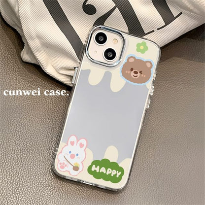 Animal Mirrored Phone Case - iPhone 15 Pro Max / 15 Pro / 15 Plus / 15 / 14 Pro Max / 14 Pro / 14 Plus / 14 / 13 Pro Max / 13 Pro / 13 / 13 mini / 12 Pro Max / 12 Pro / 12 / 12 mini / 11 Pro Max / 11 Pro / 11