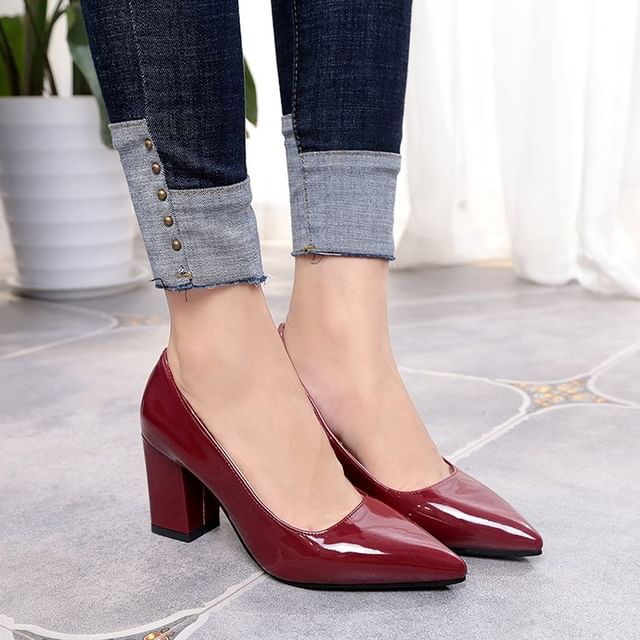 Block Heel Pumps