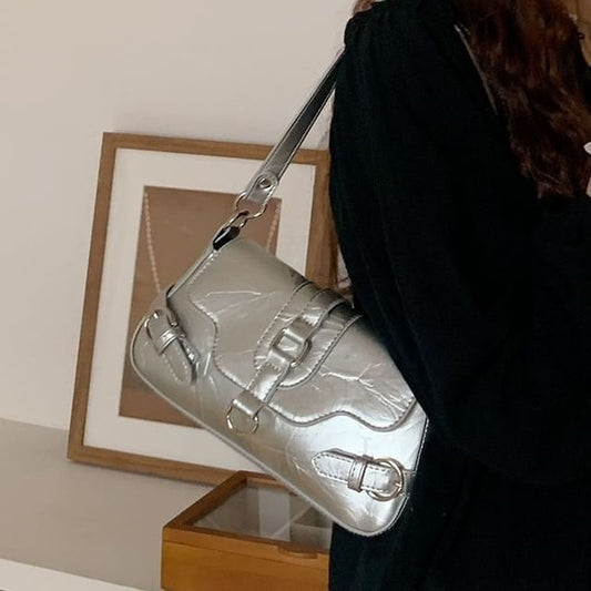 Flap Shoulder Bag Buckled