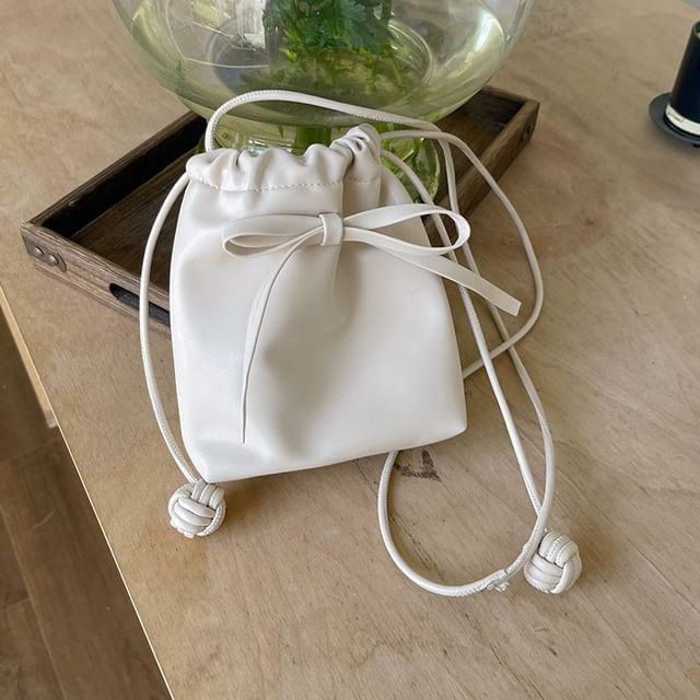 Bow Crossbody Bag Drawstring