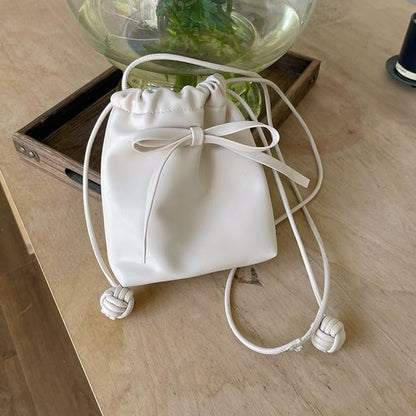 Bow Crossbody Bag Drawstring