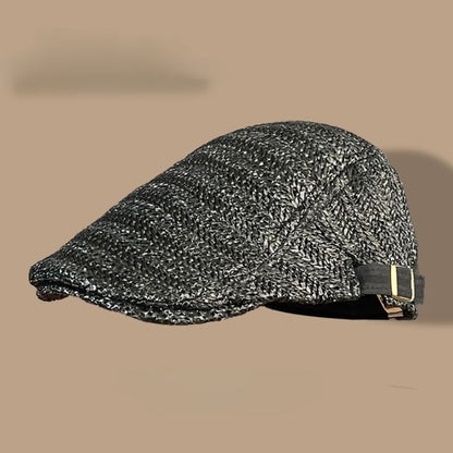 Straw Newsboy Cap