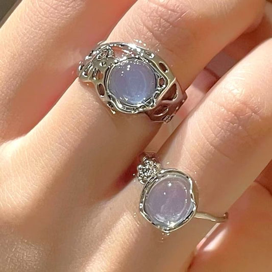 Faux Gemstone Open Ring