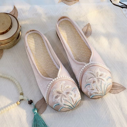 Flats Textile Embroidered