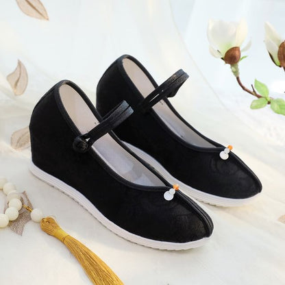 Floral Sandals Hidden-Wedge Textile