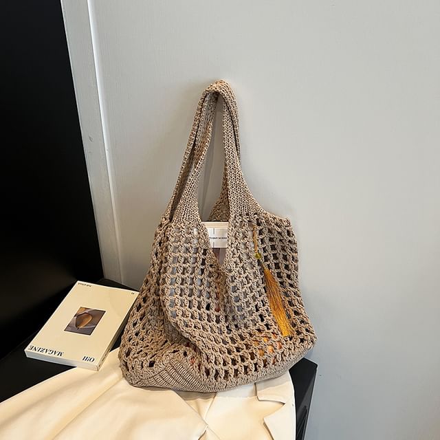 Crochet Plain Tote Bag