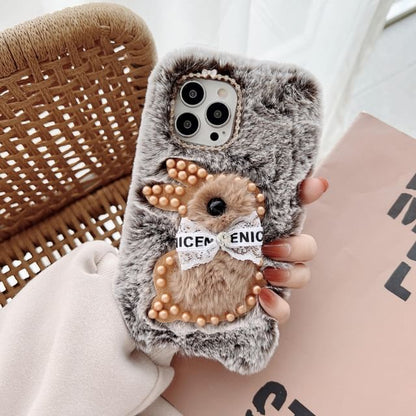 Rabbit Chenille Phone Case