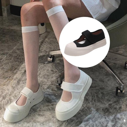 Strap Mary Platform Adhesive Jane Shoes