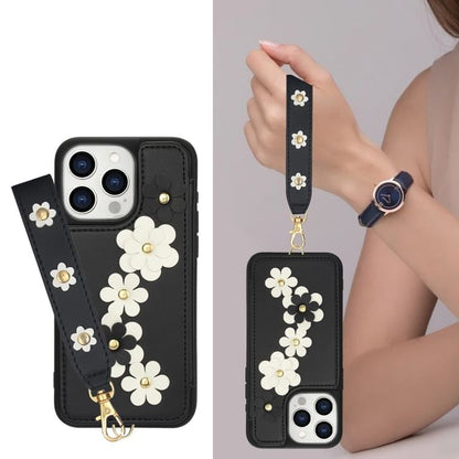 Case Floral Leather Phone Faux
