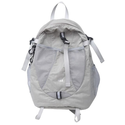 Multi-Pocket Star Mesh Panel Backpack Print